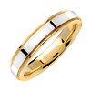 4.5mm 14k Two Tone Gold Band thumb 1