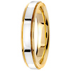 4.5mm 14k Two Tone Gold Band thumb 2