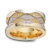 0.48 tcw Diamond 14K Two Tone Gold Dora Wedding Band thumb 1