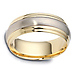 7.50 mm 14K Two Tone Gold Dora Wedding Band thumb 1