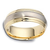 7.50 mm 14K Two Tone Gold Dora Wedding Band thumb 1