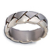 8.00 mm Titanium & Gold Dora Wedding Band thumb 1