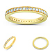 0.50ct 14K Yellow Gold Pave Set Eternity Ring thumb 1